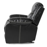 Bastrop Black Glider Reclining Chair