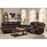 Bastrop Brown Reclining Sofa