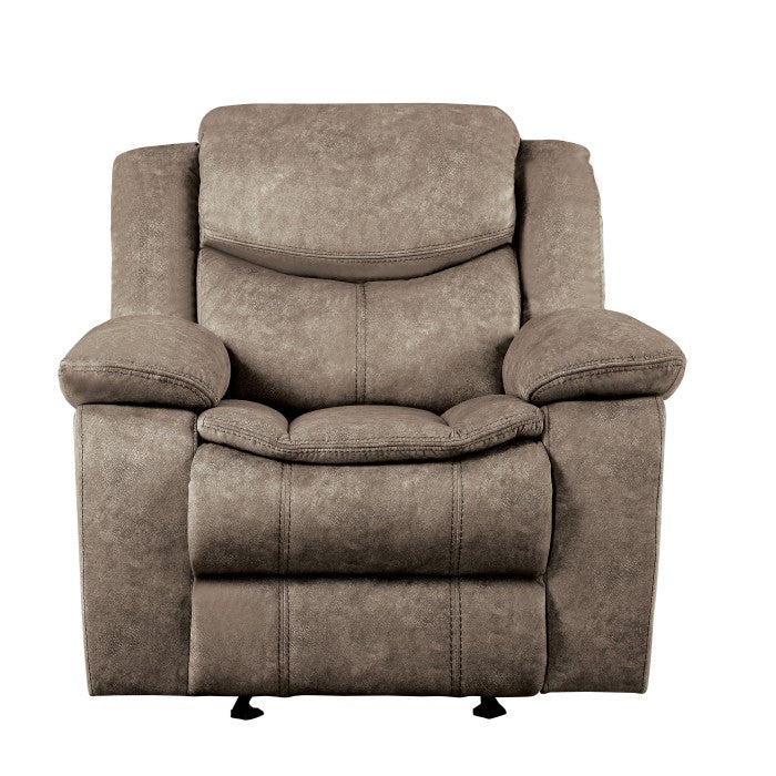 Bastrop Brown Fabric Glider Reclining Chair