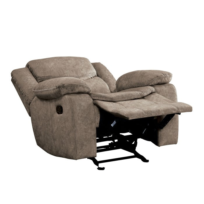 Bastrop Brown Fabric Glider Reclining Chair