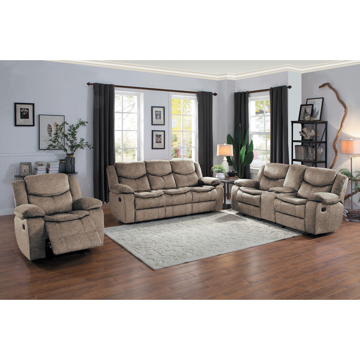 Bastrop Brown Fabric Glider Reclining Chair