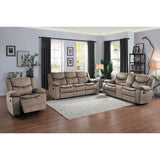 Bastrop Brown Fabric Glider Reclining Chair