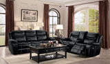 Bastrop Black Double Reclining Living Room Set