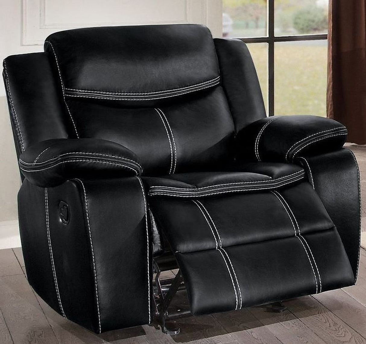 Bastrop Black Double Reclining Living Room Set