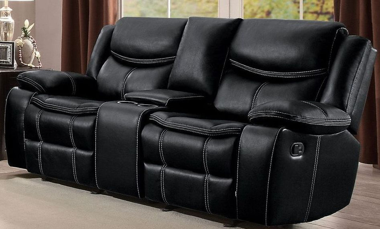 Bastrop Black Double Reclining Living Room Set