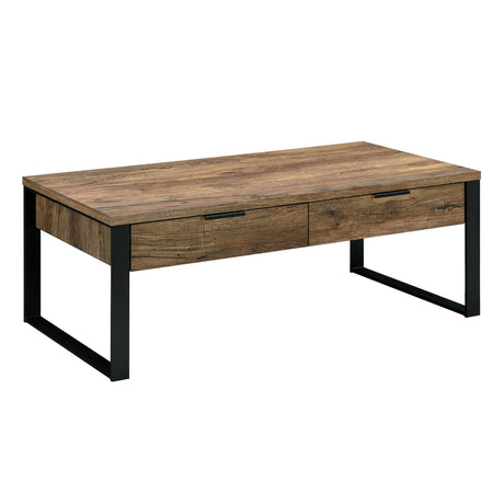 Aflo Weathered Oak & Black Finish Coffee Table