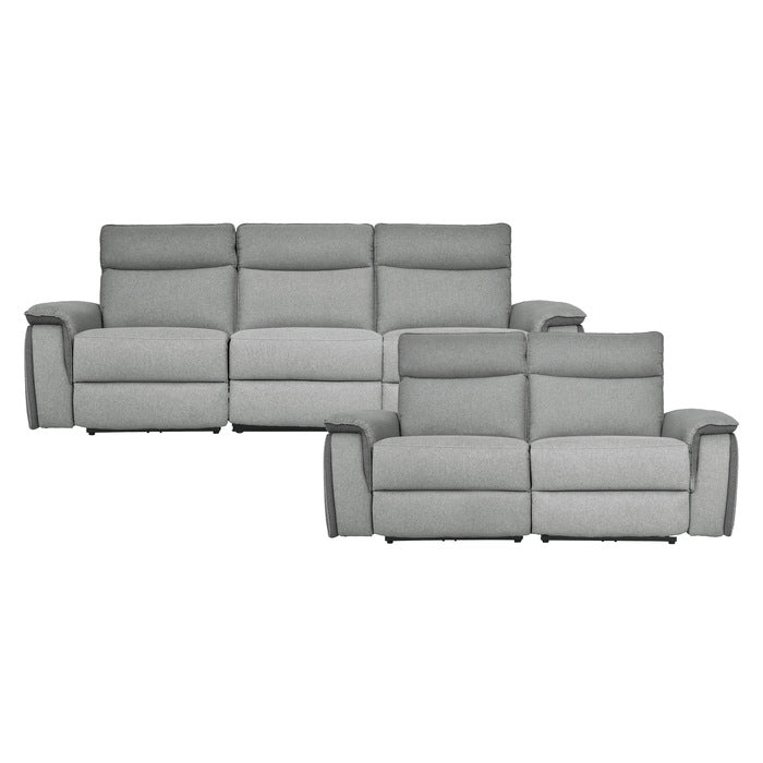Maroni Taupe Gray Living Room Set (Power)