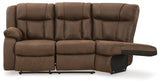 Trail Walnut Boys Left-Arm Facing Reclining Loveseat