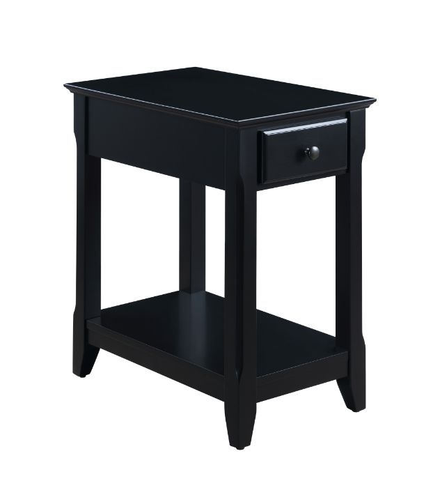 Bertie Black Finish Accent Table