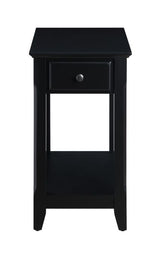 Bertie Black Finish Accent Table