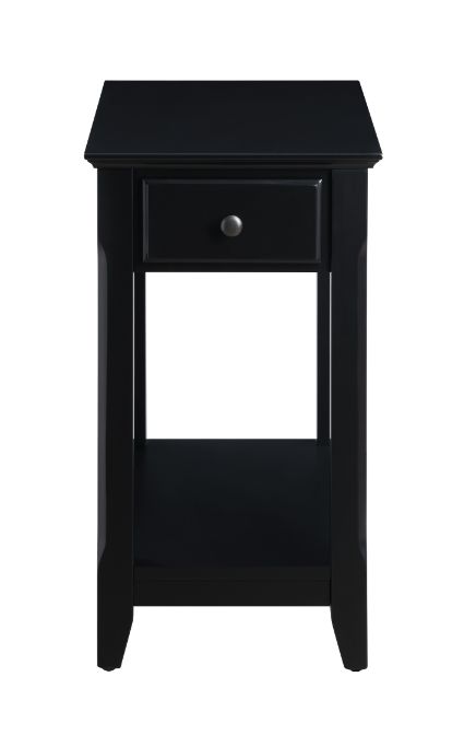 Bertie Black Finish Accent Table