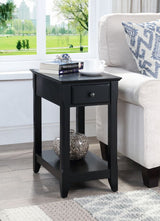 Bertie Black Finish Accent Table