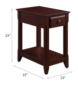 Bertie Espresso Finish Accent Table