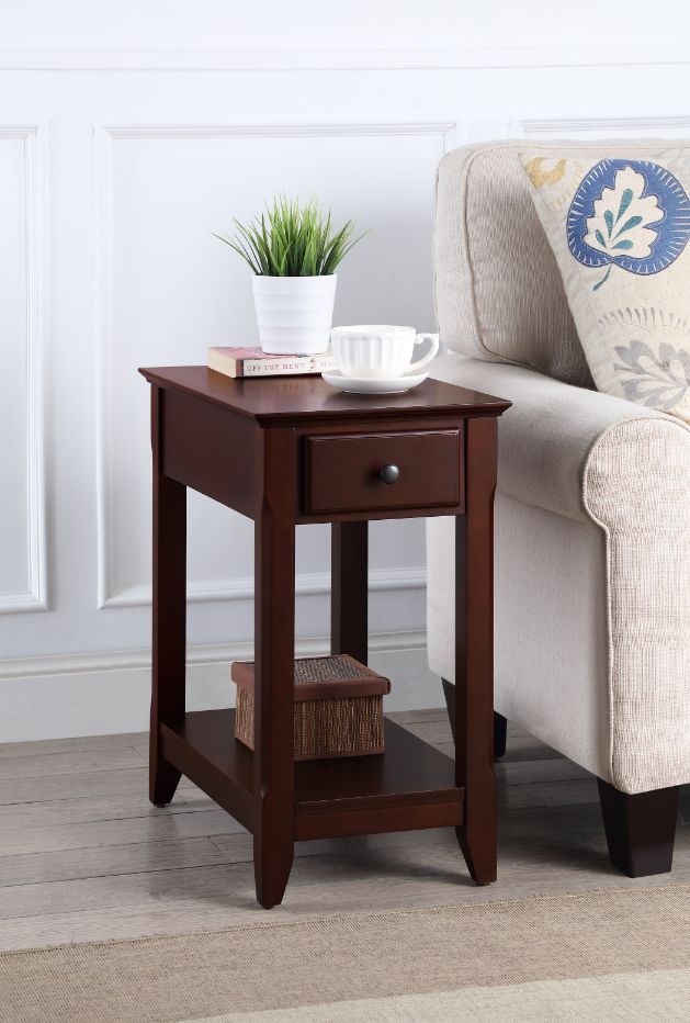 Bertie Espresso Finish Accent Table