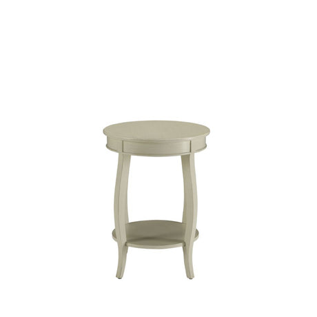 Aberta Antique White Finish Accent Table