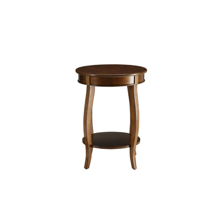 Aberta Walnut Finish Accent Table