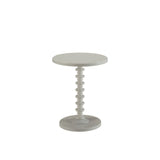 Acton White Finish Accent Table