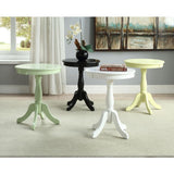 Alger White Finish Accent Table