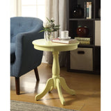 Alger Light Yellow Finish Accent Table