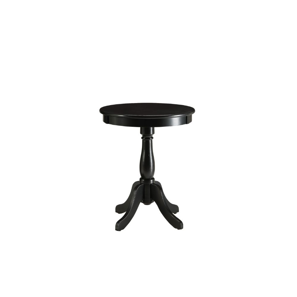 Alger Black Finish Accent Table