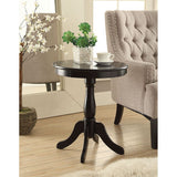 Alger Black Finish Accent Table