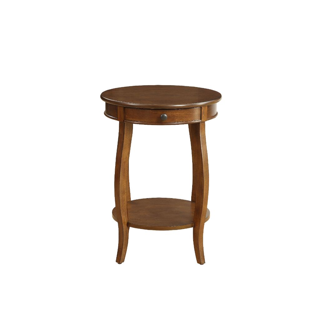 Alysa Walnut Finish End Table