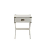 Babs White Finish End Table