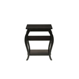 Becci Black Finish End Table