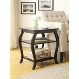 Becci Black Finish End Table