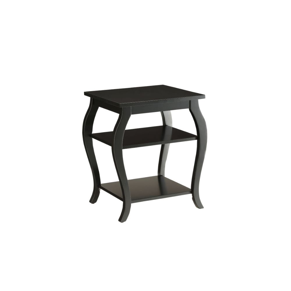 Becci Black Finish End Table