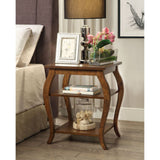 Becci Walnut Finish End Table