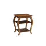 Becci Walnut Finish End Table