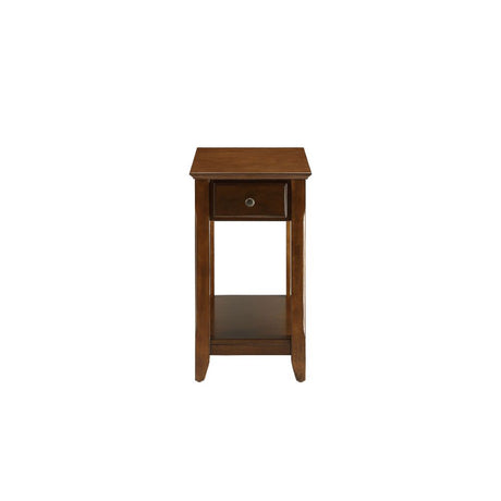 Bertie Walnut Finish Accent Table