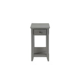 Bertie Gray Finish Accent Table