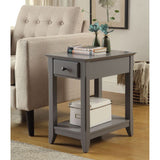 Bertie Gray Finish Accent Table