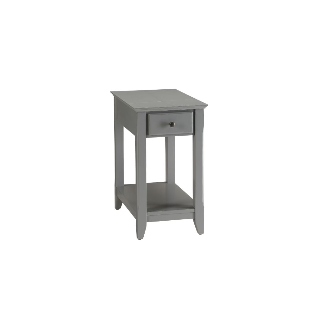 Bertie Gray Finish Accent Table