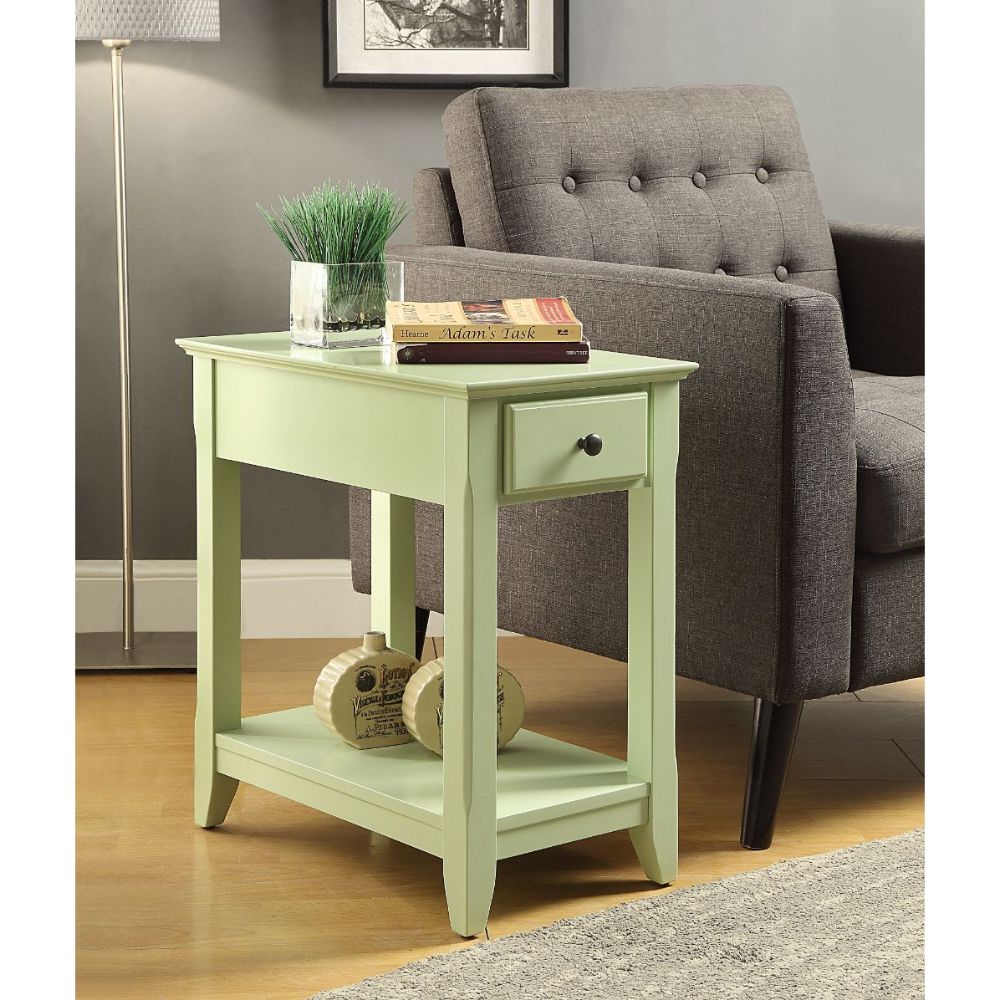 Bertie Light Green Finish Accent Table