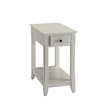 Bertie White Finish Accent Table