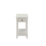 Bertie White Finish Accent Table