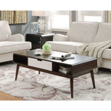 Christa White & Espresso Finish Coffee Table