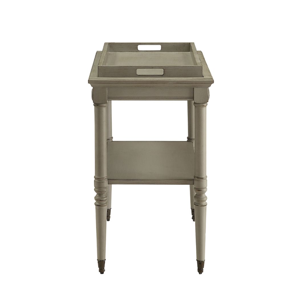 Frisco Antique Slate Finish Tray Table