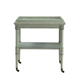 Frisco Antique Green Finish Tray Table