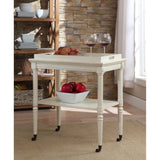 Frisco Antique White Finish Tray Table