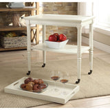 Frisco Antique White Finish Tray Table