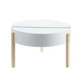 Bodfish White & Natural Finish Coffee Table