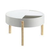 Bodfish White & Natural Finish Coffee Table