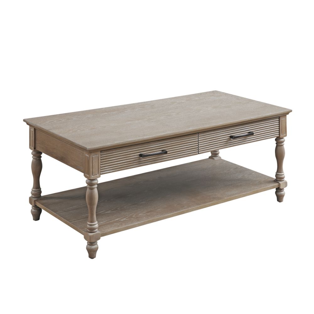 Ariolo Weathered Oak Finish Coffee Table