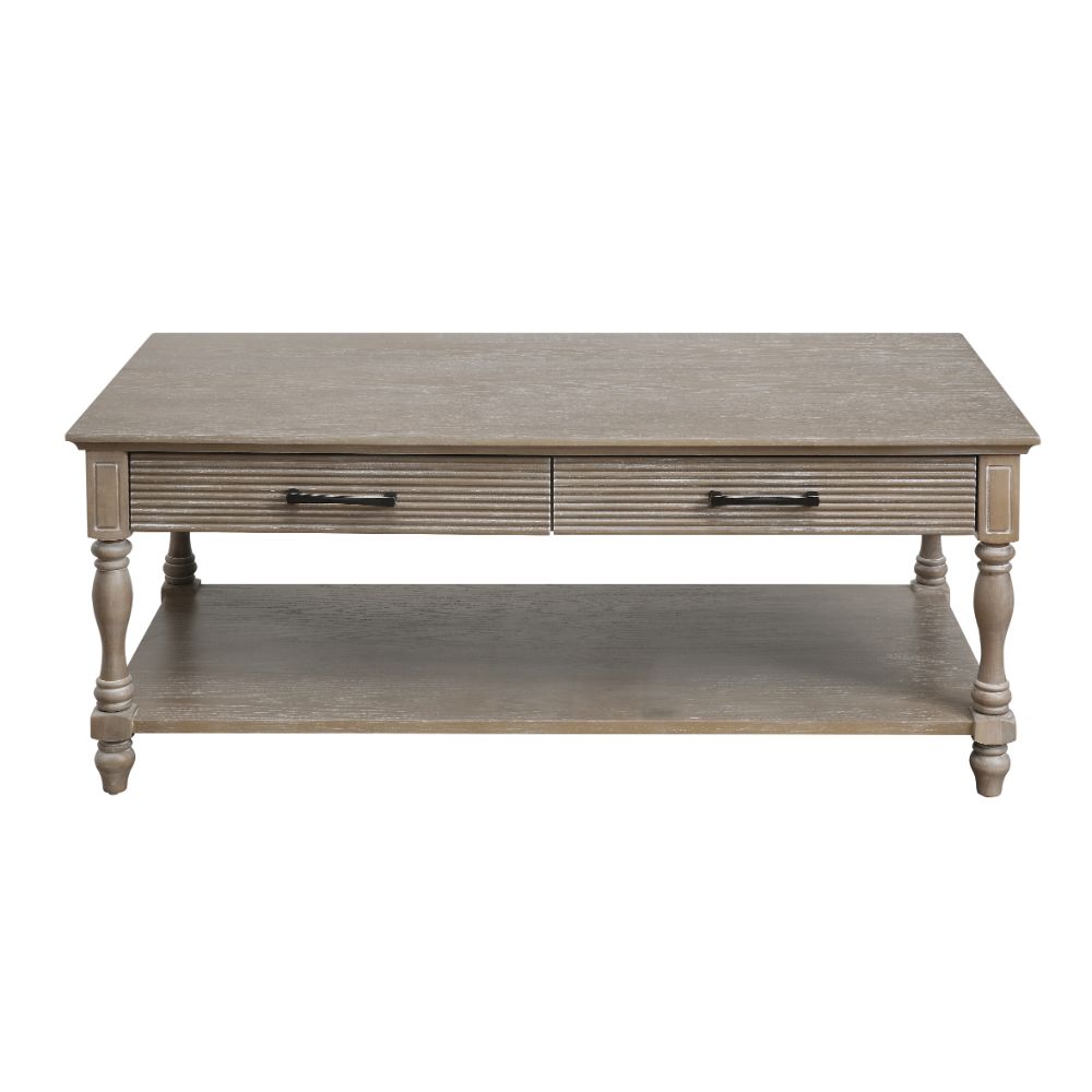 Ariolo Weathered Oak Finish Coffee Table