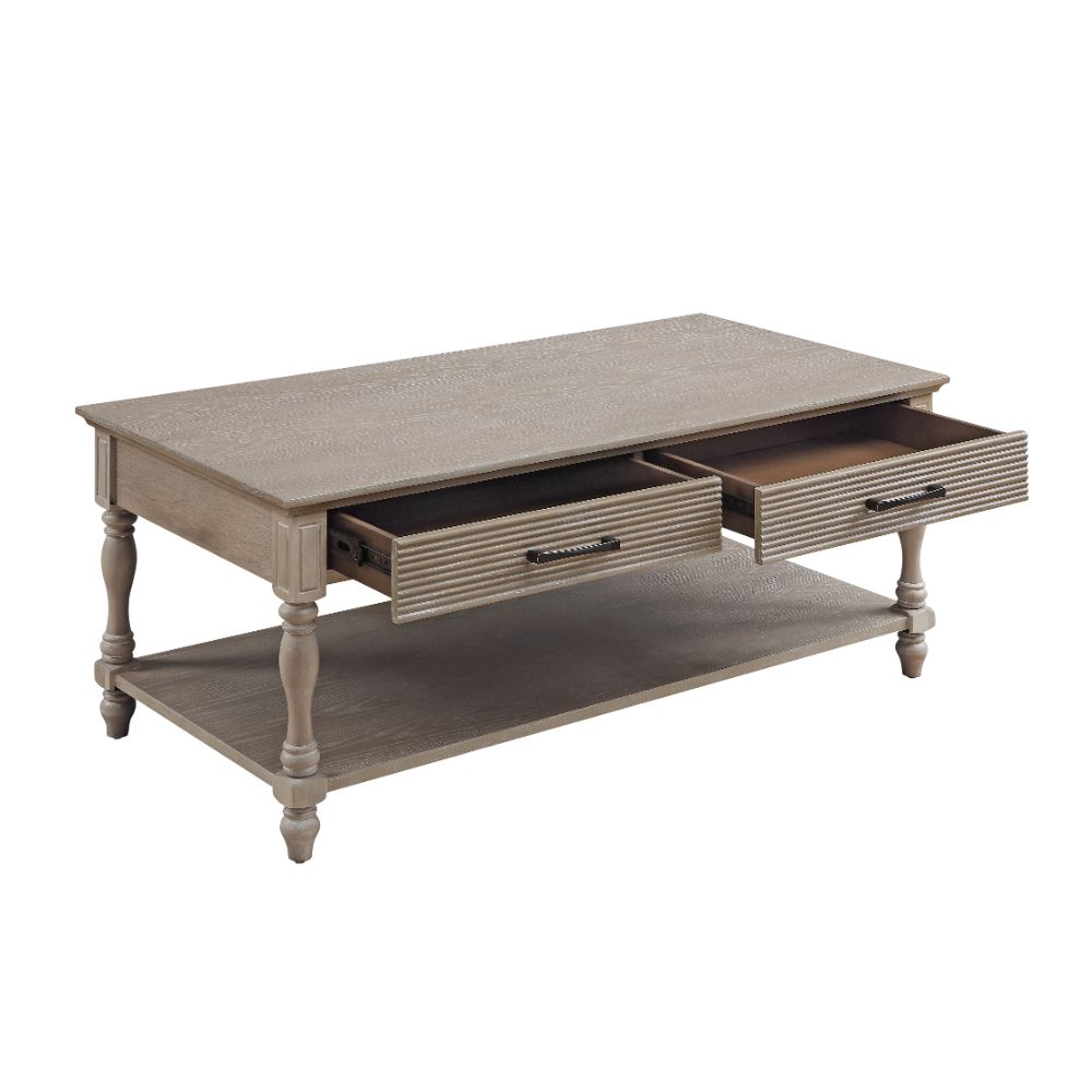 Ariolo Weathered Oak Finish Coffee Table