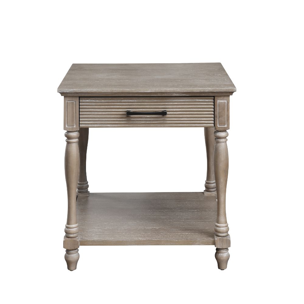 Ariolo Weathered Oak Finish End Table